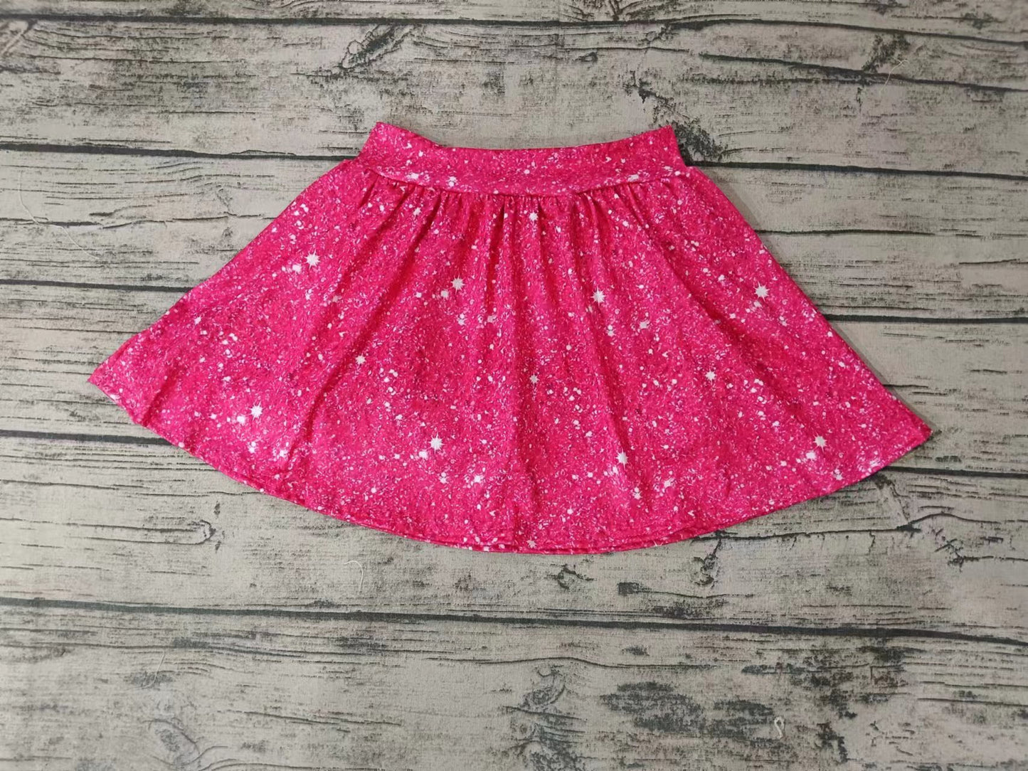Baby Girls Hotpink Summer Milk Silk Skirts preorder(moq 5)