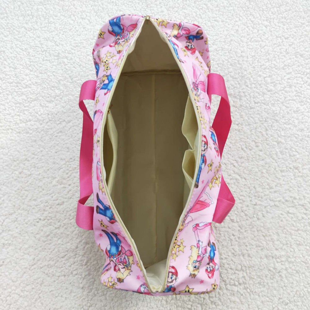 Adult Pink Game Princess Cartoon Gym Bags