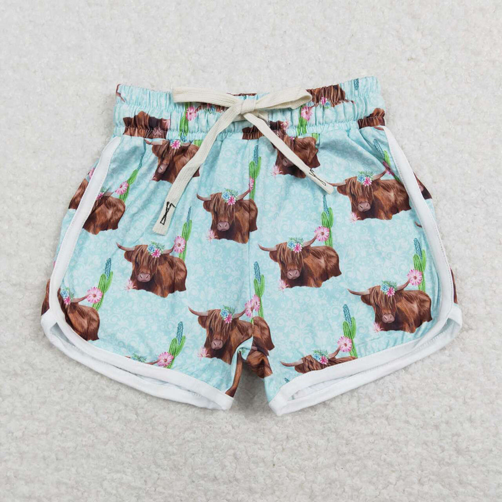 Baby Girls Highland Cows Western Shorts