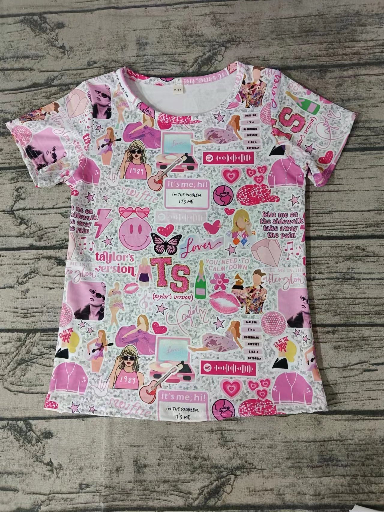 Baby Girls Short Sleeve Pink Singer Summer Tee Shirts Preorder(moq 5)