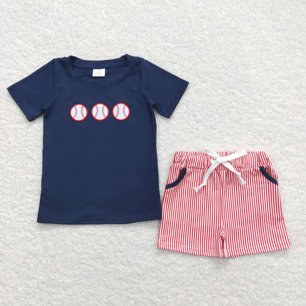 Baby Boys Baseball Sleeveless Shirts Tops Shorts Outfits Clothes Sets