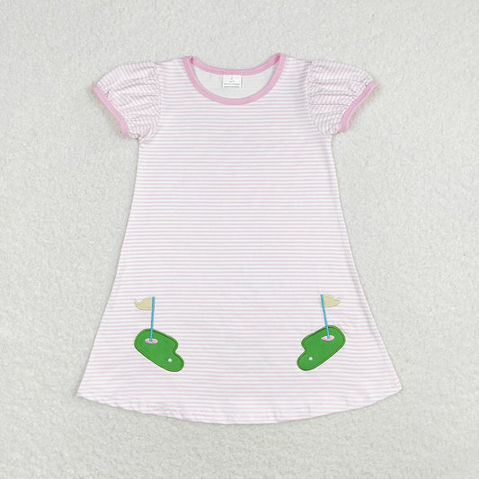 Sibling Baby Boys Girls Embroidery Golf Shorts Clothes Set Dress Rompers