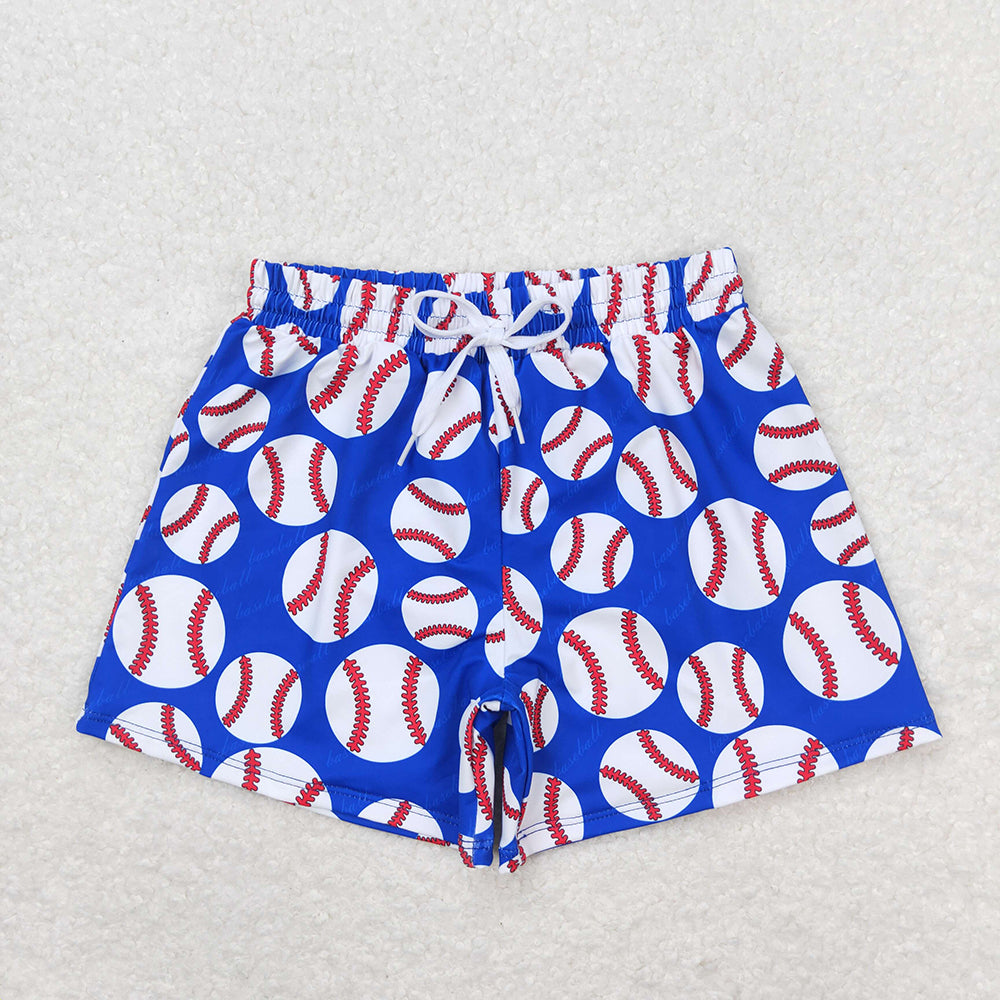 Preorder moq 5 Baby Boys Summer Baseball Trunks Swimsuits Swimwear