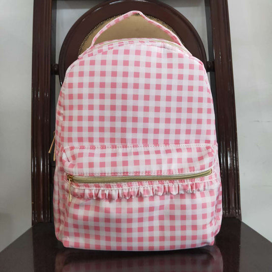 Baby Girls Children Pink Checkered Back Bags