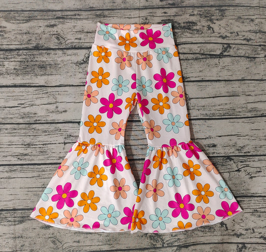 Baby Girls Flowers Western Bell Pants