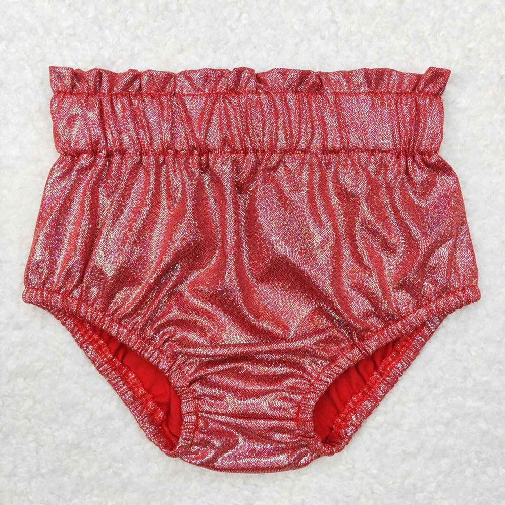 Baby Girls Red Disco Bummies Bottoms