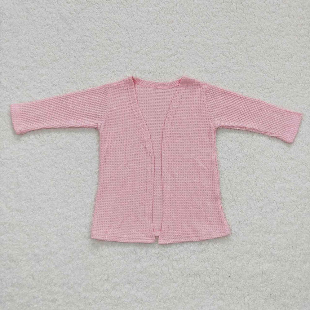 Baby Girls Light Pink Color Long Sleeve Fall Cardigans Tops