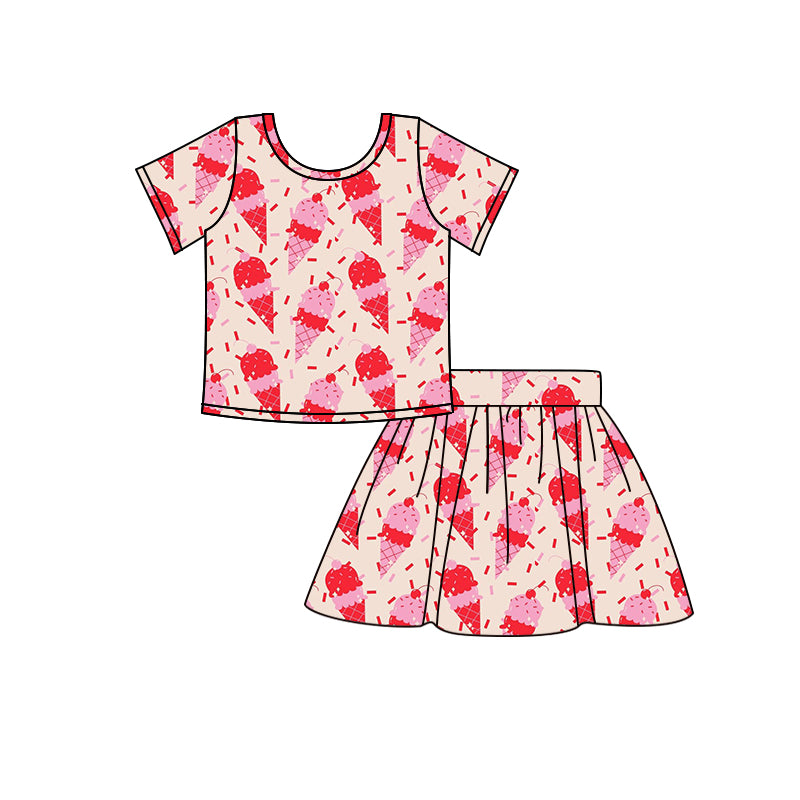 Baby Girls Popstick Top Skirts Clothes Sets Preorder(moq 5)