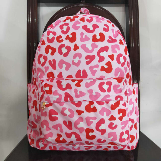 Baby Kids Girls Valentines Pink Leopard Back Bags