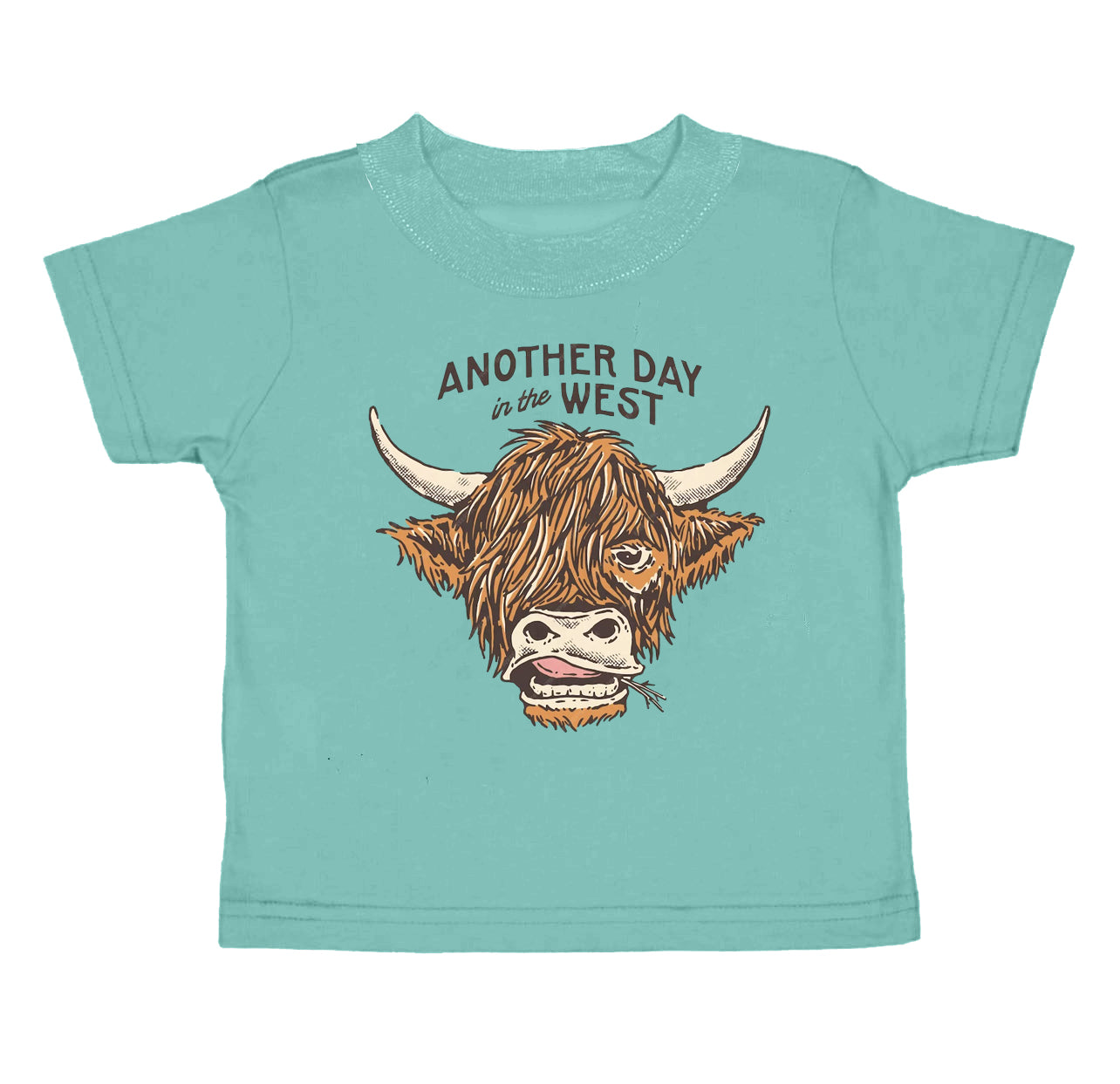 Baby Boys Western Another Day Highland Cow Tee Shirts Tops preorder(moq 5)