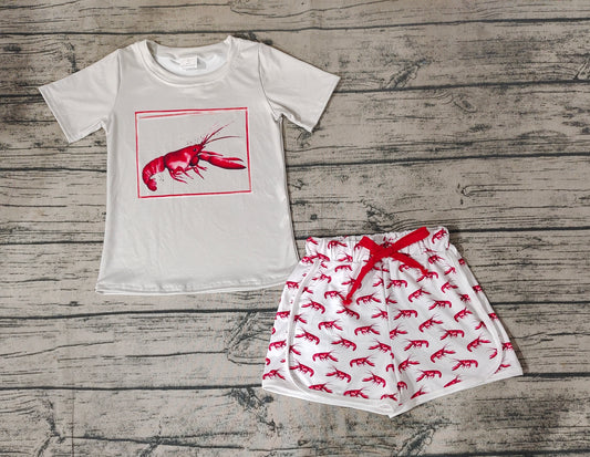 Baby Boys Grey Crawfish Tee Shirts Tops Shorts Clothes Sets