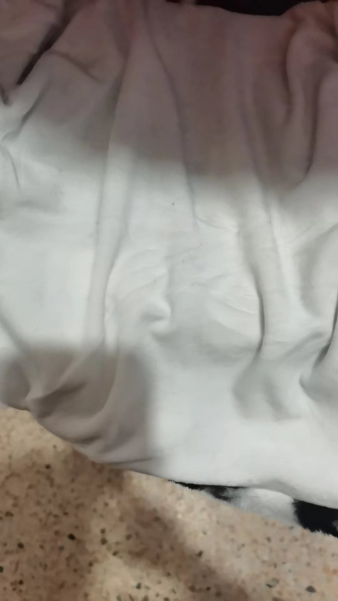 White black cow pullover