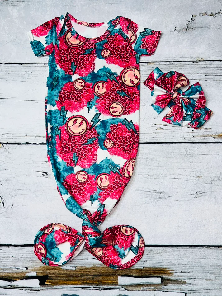 Baby Girls Smile Western Gowns preorder(moq 5)