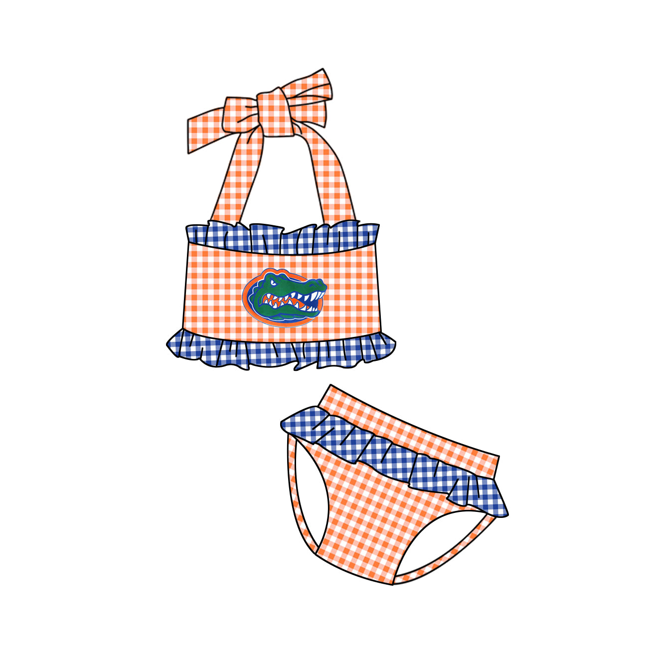 Baby girls 2pcs Team swimsuits preorder (moq 5)
