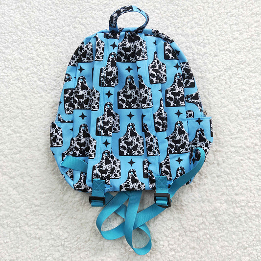 Baby Kids Children Cow Tags Print Western Back Bags