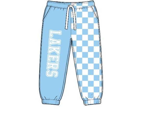 Preorder (moq 5)Baby Boys Lakers Team Jogger Pants Bottom