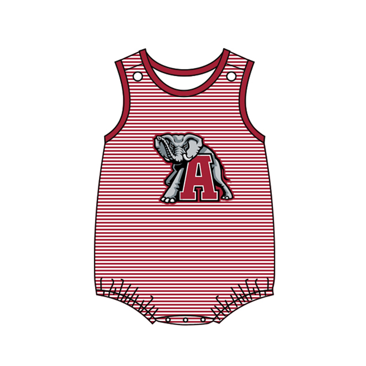 Baby Boys Team Elephant Stripes Rompers preorder(moq 5)