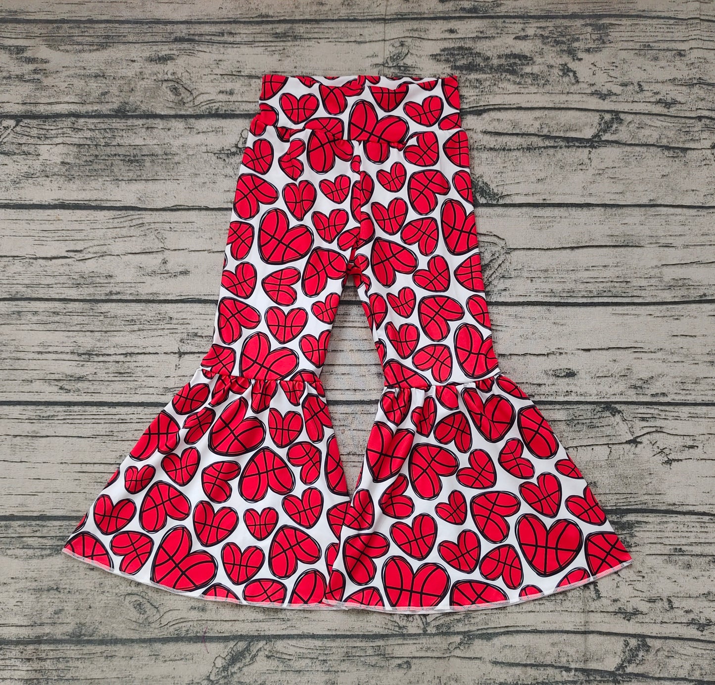 Baby Girls Toddler Basketball Hearts Bell Pants