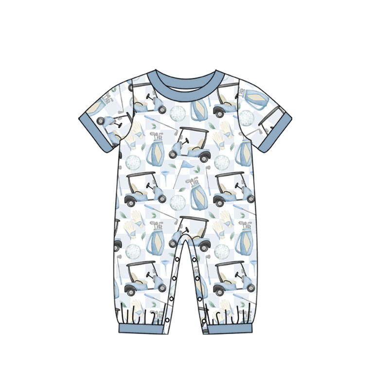 Baby Boys Golf Short Sleeve Rompers preorder(moq 5)