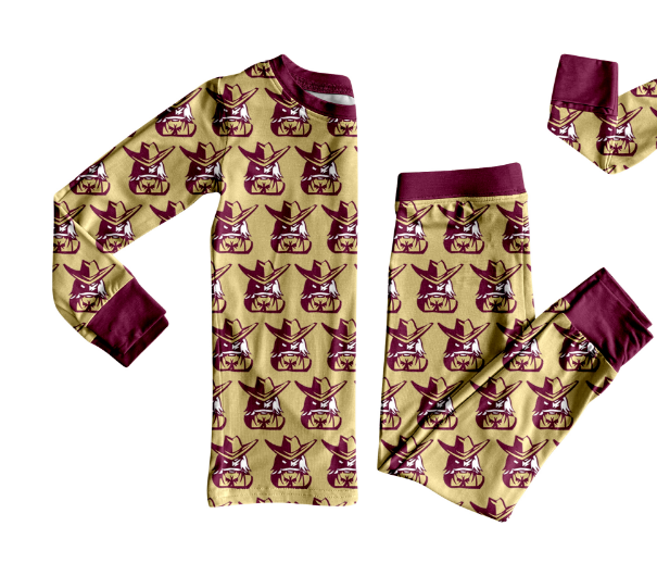 Preorder (moq 8)Baby Boys Colonels Top Pants Team Pajamas Sets