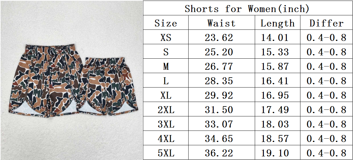 Mommy and Me Baby Girls Southern Wood Camo Summer Shorts Bottoms