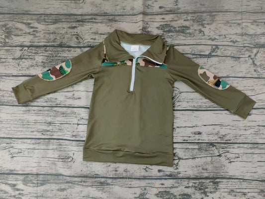 Baby boys green camo pullovers Tops