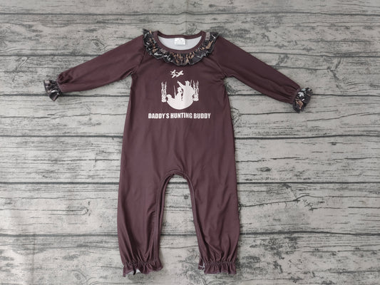 Baby Girls camo hunting rompers