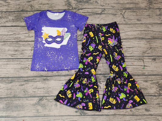 Baby Girls Mardi Gras Purple Clothes Sets