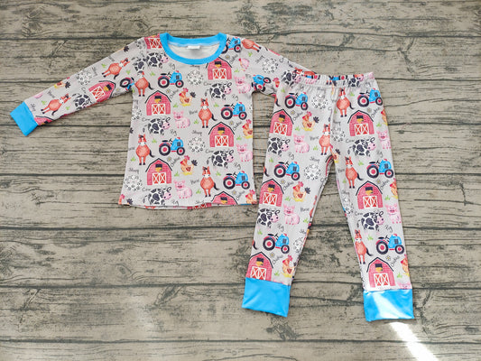 Baby Kids Farm House Pajamas clothes sets