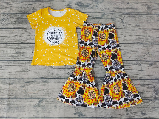 Baby Girls snake toy bell pants clothing sets