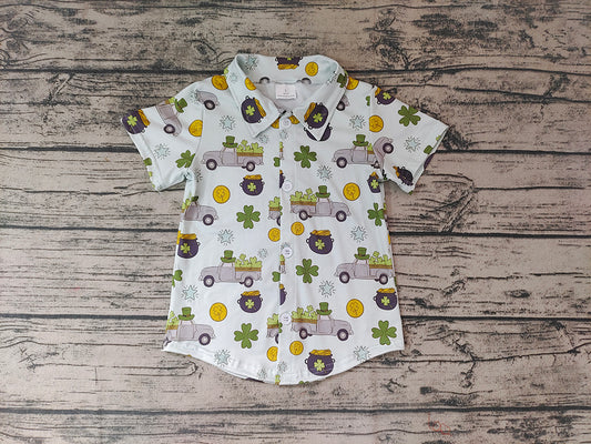 Baby Boys St Patrick Day Short Sleeve Shirts Tops