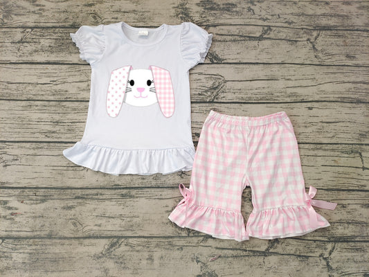 Baby Girls Easter Rabbit Ears shorts sets
