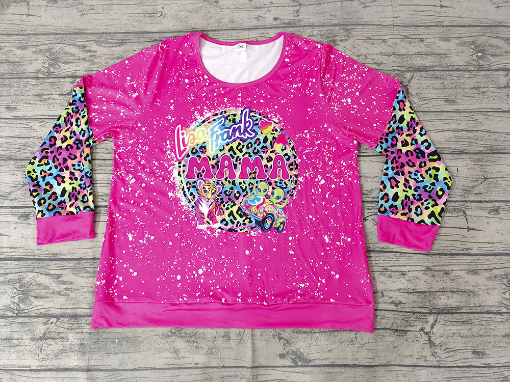 Women adult Mama colorful leopard shirts