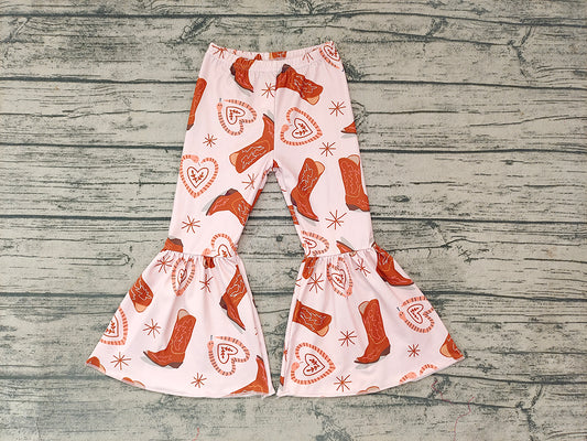 Baby Girls Western Boots Bell Bottom Pants 4