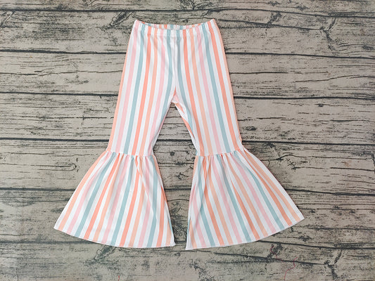 Baby Girls Western Stripes Bell Bottom Pants 8