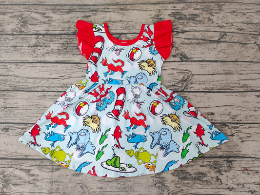 Baby Girls Cartoon Reading dresses