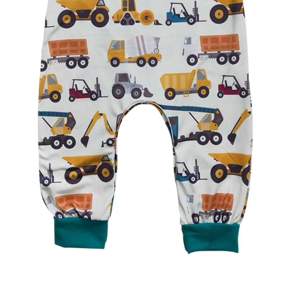 Baby Boys Truck Sleeveless Rompers