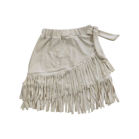 Baby Girls Thick fabric Light Grey Tassel Ruffle Skirts