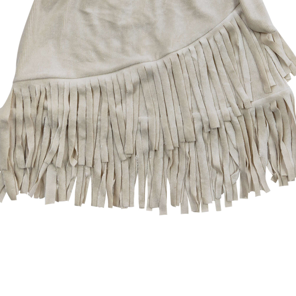 Baby Girls Thick fabric Light Grey Tassel Ruffle Skirts