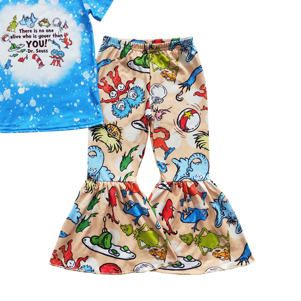 Baby Girls Reading Elephant Hats Bell Pants sets