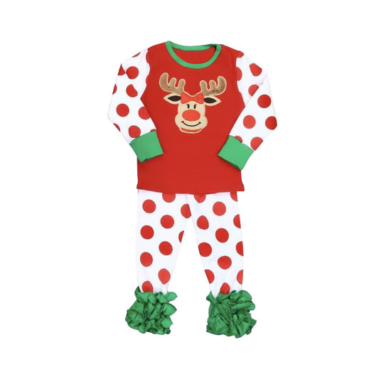 Girls Reindeer pajamas