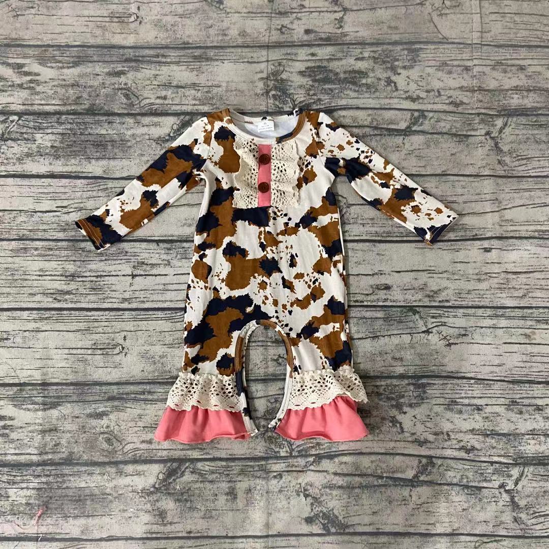 Cow print rompers