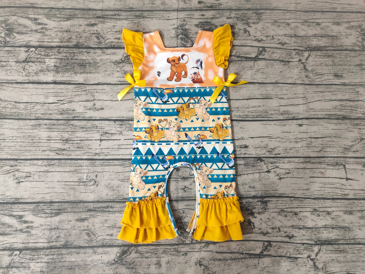Baby Girls animal lion Cartoon romper