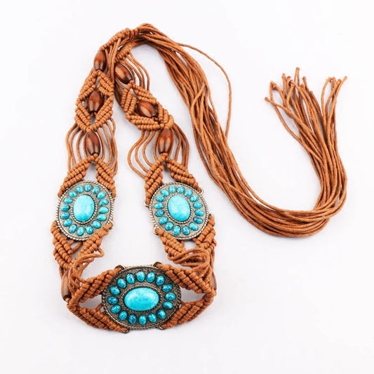 Kids Western turquoise belts