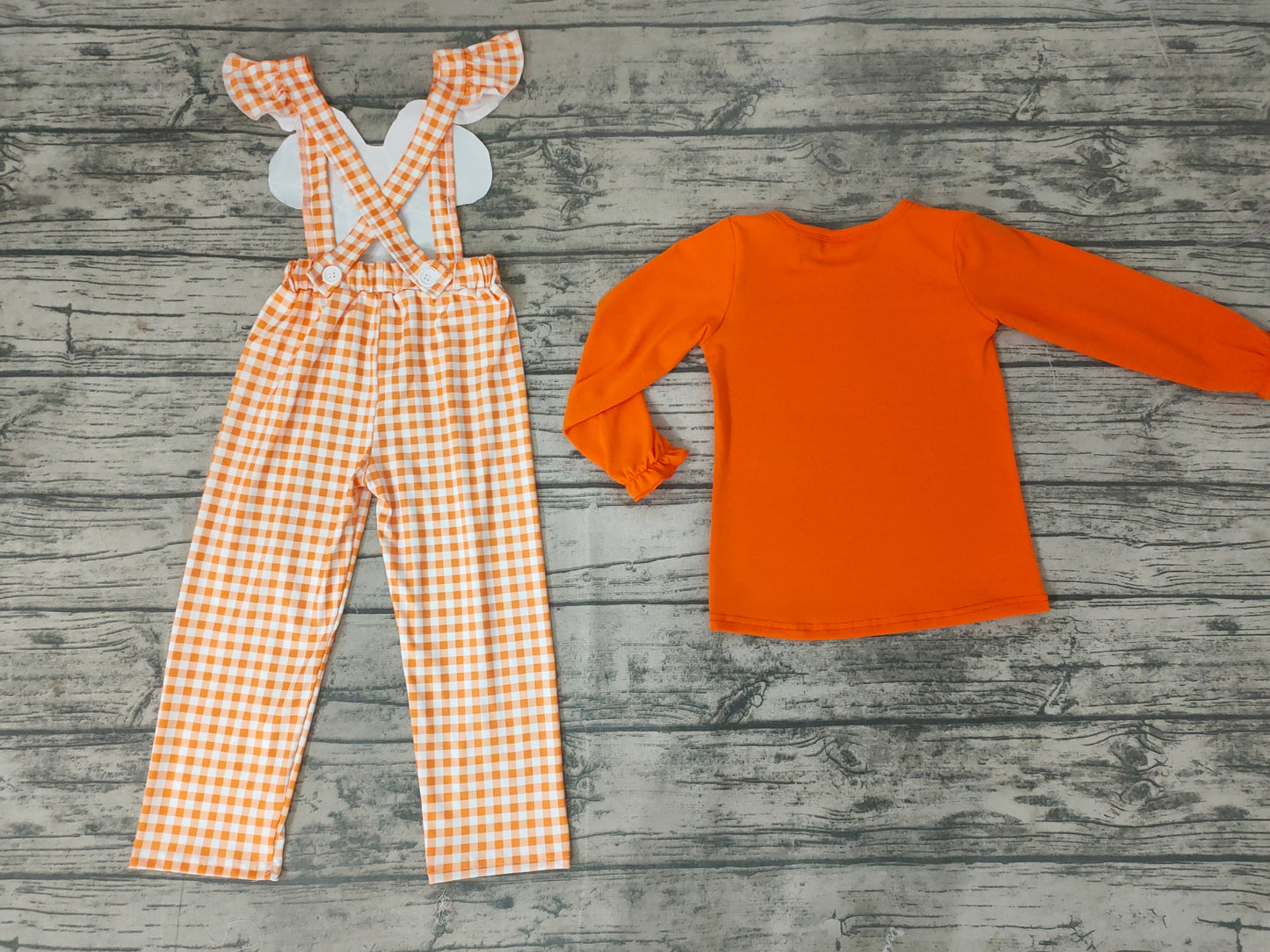 Baby girls halloween spider mouse overall fall clothes sets