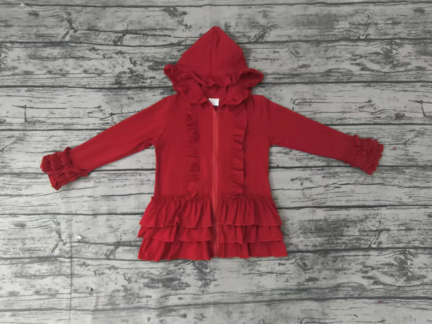 Baby girls ruffle red jackets cardigans