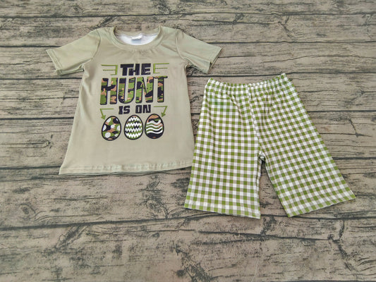 Baby Boys Easter hunting eggs shorts sets