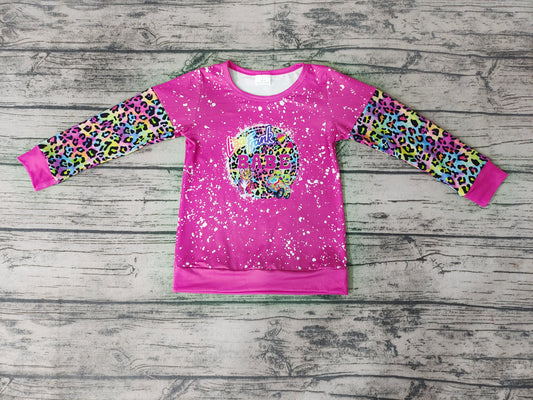 Baby Girls Hotpink Animal Cartoon Long Sleeve shirts tops