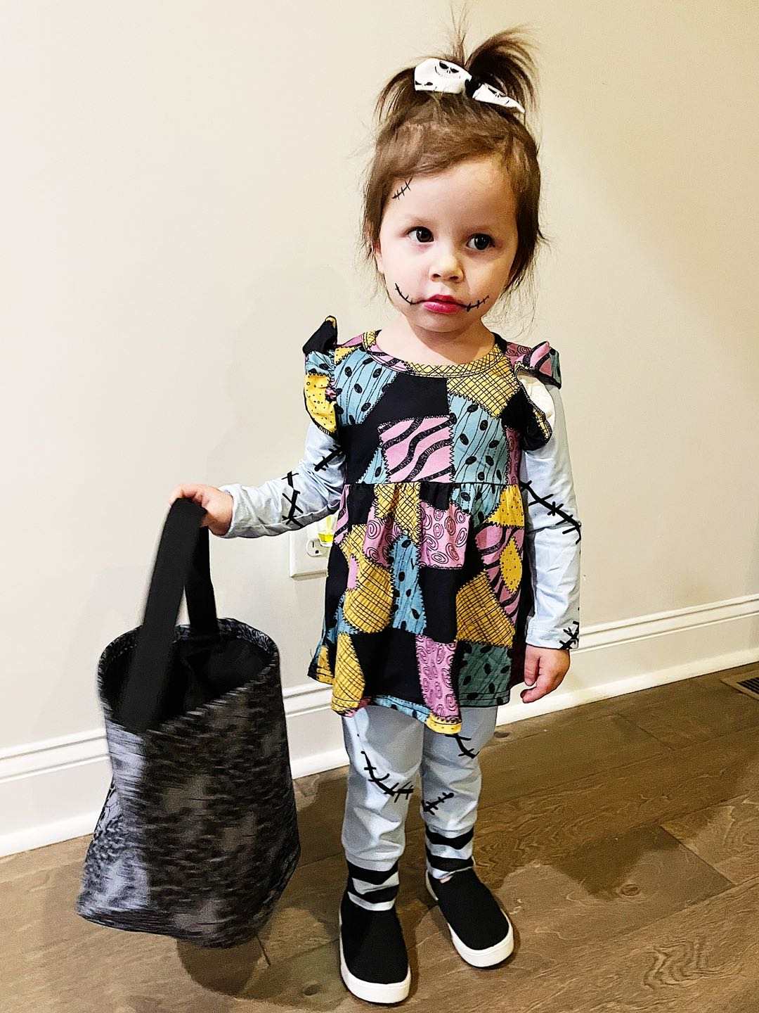 Halloween NBC patchwork legging outfits