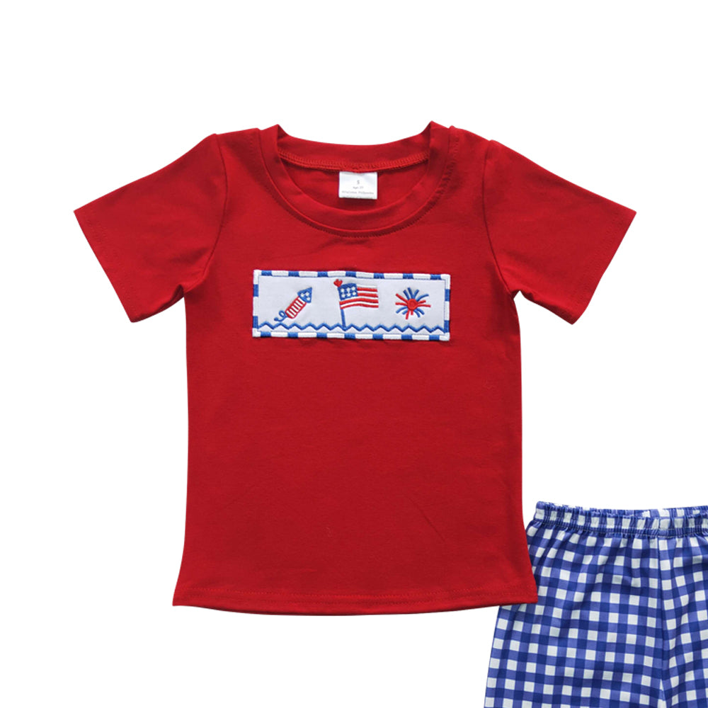 Baby Boys July 4th Summer Shorts Clothes Sets